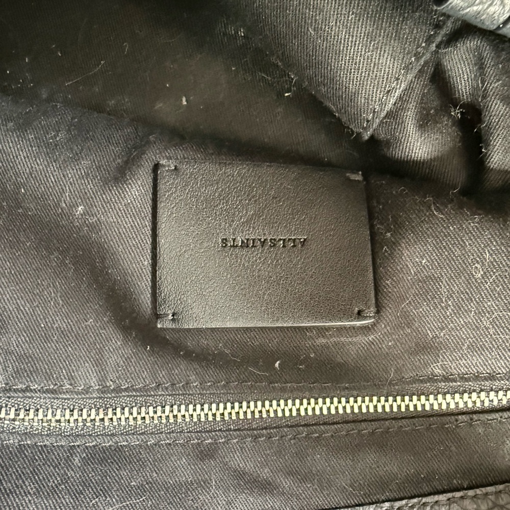 ALLSAINTS Captain North South Leather Tote in black - Picture 9 of 9